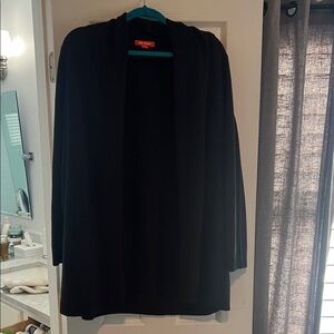 Joe Fresh Mid Length light weight Black Open Front Cardigan XL/TG
